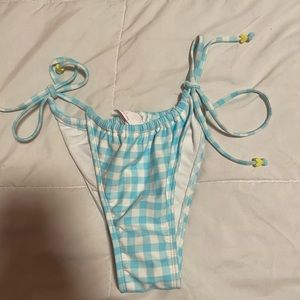 Stoney Clover X Target Blue Gingham Swimsuit Bottoms. VERY CHEEKY.